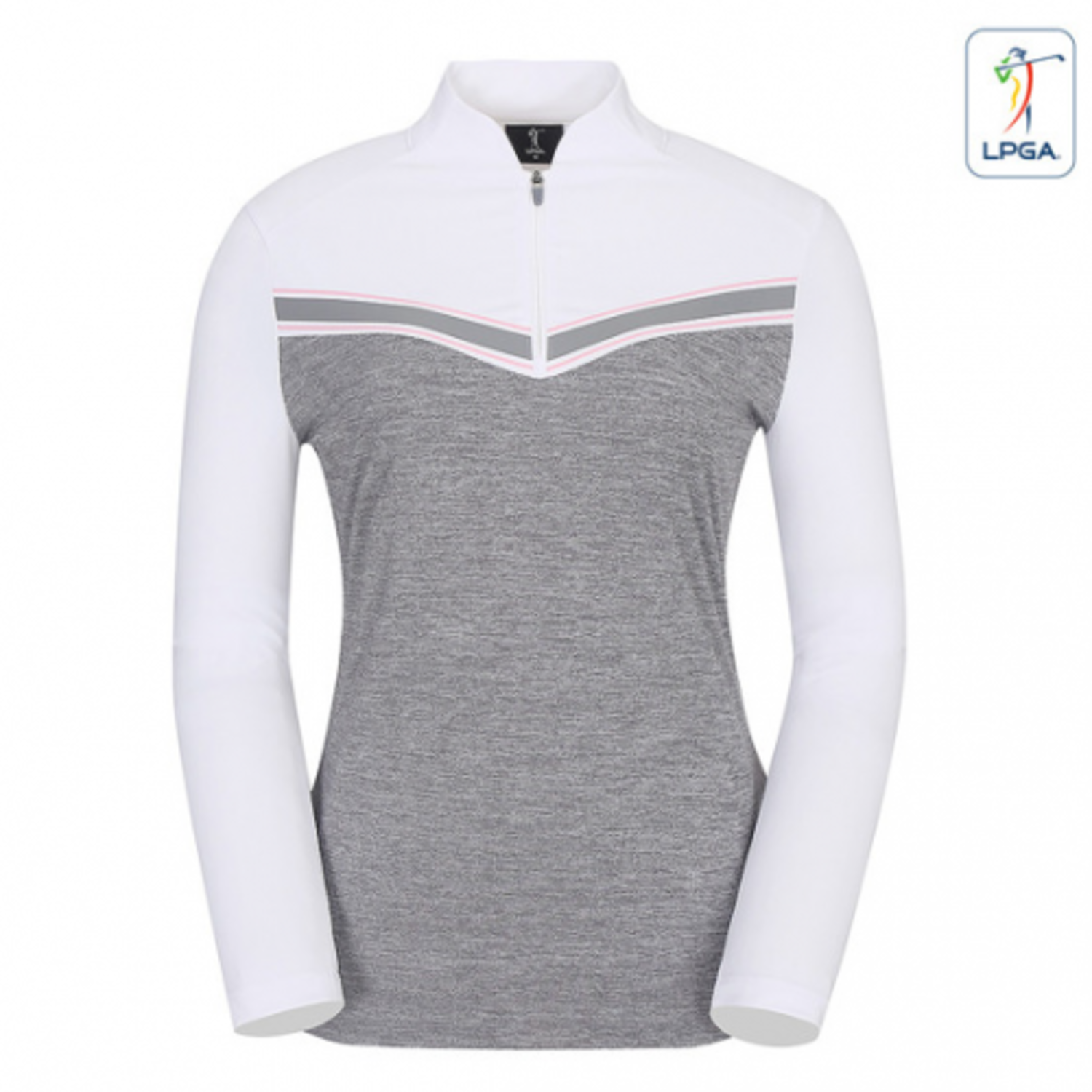 [GSH] PGA TOUR&amp;LPGA 여성 쉐브론 컬러배색 티셔츠 L203TL503P
