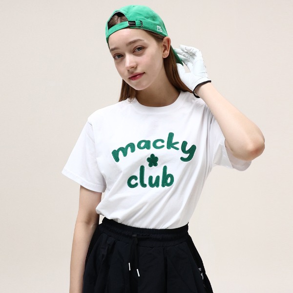 [MAC] 맥키 소프트 로고 반팔 티셔츠 화이트 그린 MCSS24HT1-3GR