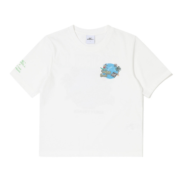 [오닐] 24SS 여성 서피비치 반팔 티셔츠 OWTRN6451-101